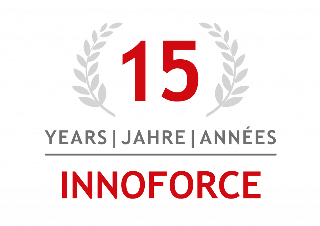 INNOFORCE 15 Years anniversary badge