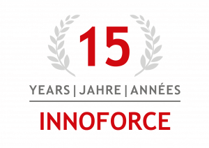 INNOFORCE 15 Years anniversary badge