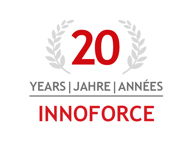 INNOFORCE 20 Years anniversary badge